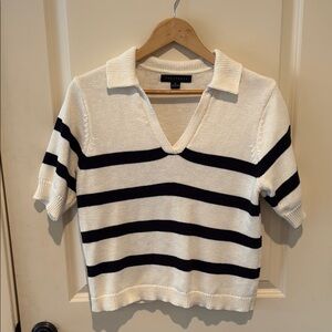 Sanctuary short sleeve striped sweater size Medium